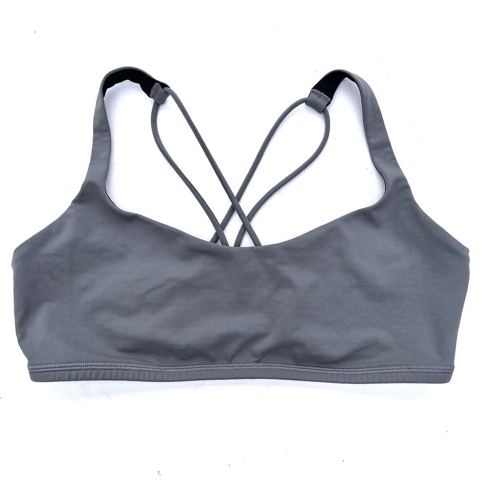 lululemon Free To Be Bra – Luxtreme Grey/Charcoal Sz‎ 10 EUC